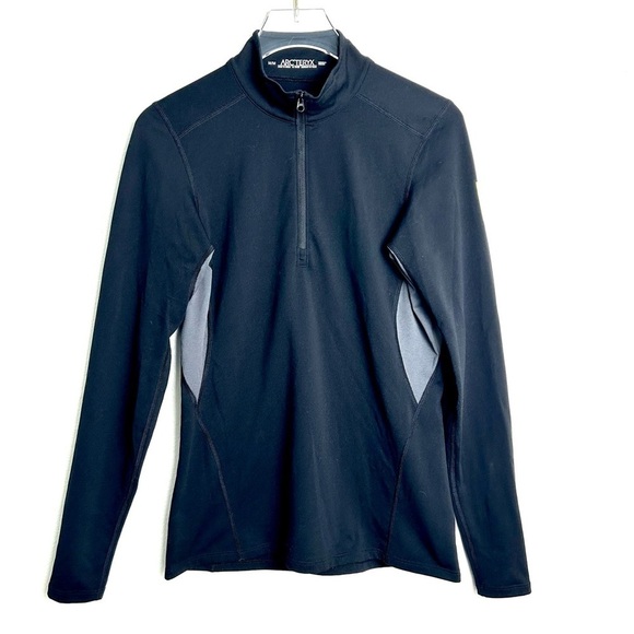Arc'teryx Tops - Arc'teryx Zip Neck Top Outdoor Gorpcore Shirt Running Skiing Black Size Medium